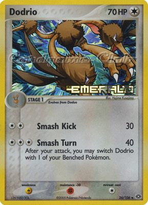 026 / 106 Dodrio non comune foil speciale (EN) -NEAR MINT-