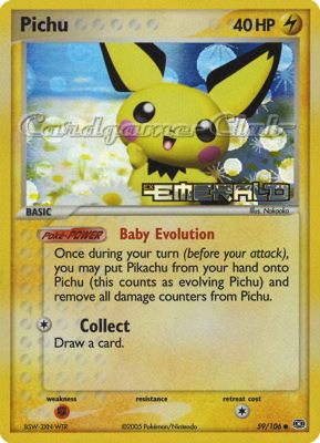 059 / 106 Pichu comune foil speciale (EN) -NEAR MINT-