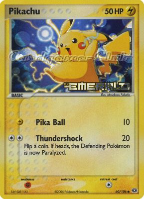060 / 106 Pikachu comune foil speciale (EN) -NEAR MINT-