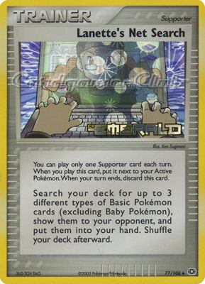 077 / 106 Lanette's Net Search non comune foil speciale (EN) -NEAR MINT-