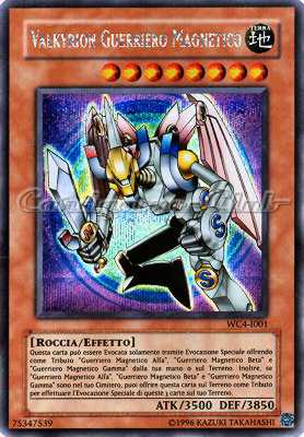 WC4-I001 Valkyrion Guerrero Magnetico rara segreta Unlimited (IT) -NEAR MINT-