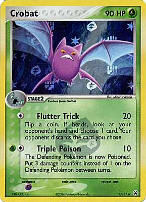 003 / 101 Crobat rara foil speciale (EN) -NEAR MINT-