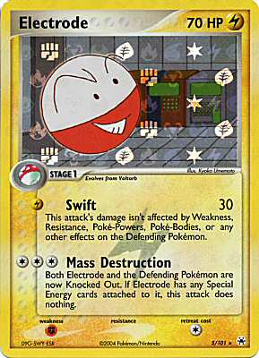 005 / 101 Electrode rara foil speciale (EN) -NEAR MINT-