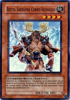 GX02-IT002 Bestia Fantasma Corno-Selvaggio super rara Unlimited (IT) -NEAR MINT-