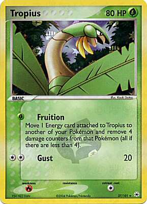 027 / 101 Tropius rara foil speciale (EN) -PLAYED-