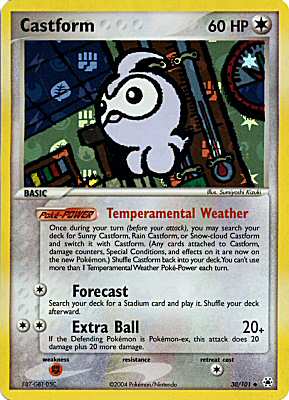 030 / 101 Castform non comune foil speciale (EN) -NEAR MINT-