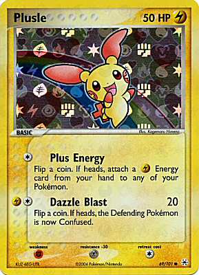 069 / 101 Plusle comune foil speciale (EN) -NEAR MINT-