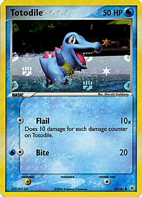 079 / 101 Totodile comune foil speciale (EN) -NEAR MINT-