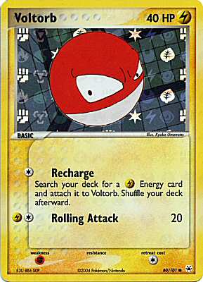 080 / 101 Voltorb comune foil speciale (EN) -NEAR MINT-