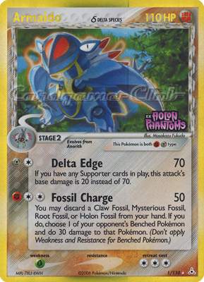 001 / 110 Armaldo Delta Species rara foil speciale (EN) -NEAR MINT-