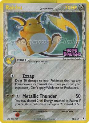 015 / 110 Raichu Delta Species rara foil speciale (EN) -NEAR MINT-