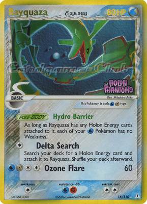 016 / 110 Rayquaza Delta Species rara foil speciale (EN) -NEAR MINT-