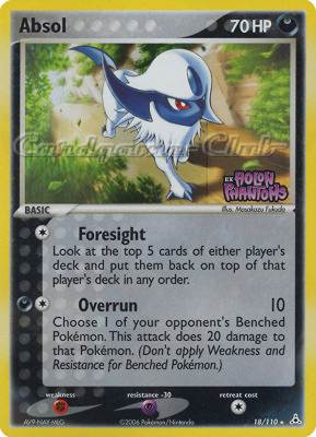 018 / 110 Absol rara foil speciale (EN) -NEAR MINT-