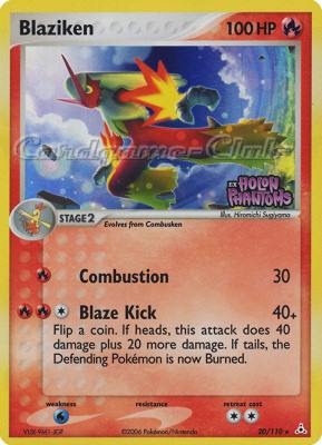 020 / 110 Blaziken rara foil speciale (EN) -NEAR MINT-