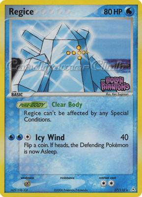 027 / 110 Regice rara foil speciale (EN) -NEAR MINT-