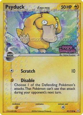 081 / 110 Psyduck Delta Species comune foil speciale (EN) -NEAR MINT-