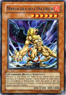 CP03-IT008 Manticora dell'Oscurita' rara Unlimited (IT) -NEAR MINT-