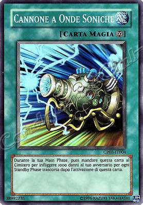 CP05-IT004 Cannone a Onde Soniche super rara Unlimited (IT) -NEAR MINT-