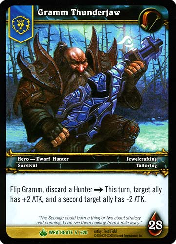 WRATHGATE 005 / 220 Gramm Thunderjaw non comune -NEAR MINT-