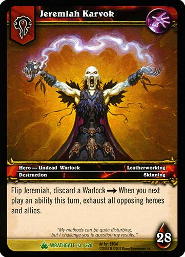 WRATHGATE 013 / 220 Jeremiah Karvok non comune -NEAR MINT-