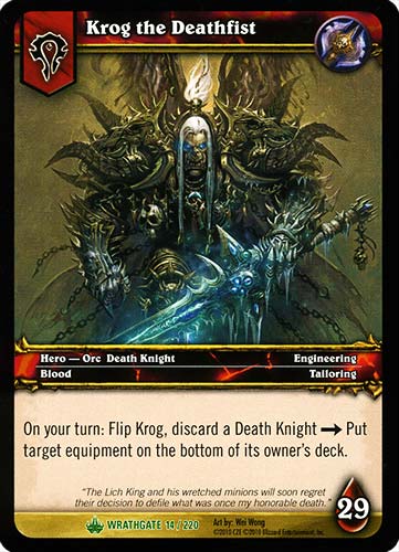 WRATHGATE 014 / 220 Krog the Deathfist non comune -NEAR MINT-