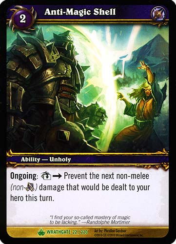 WRATHGATE 022 / 220 Anti-Magic Shell non comune -NEAR MINT-