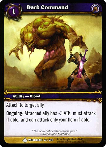 WRATHGATE 024 / 220 Dark Command comune -NEAR MINT-