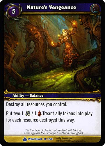 WRATHGATE 034 / 220 Nature's Vengeance rara -NEAR MINT-