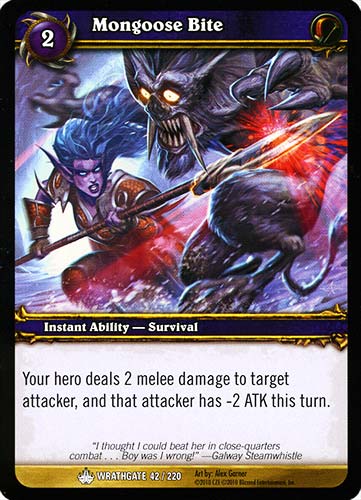 WRATHGATE 042 / 220 Mongoose Bite comune -NEAR MINT-