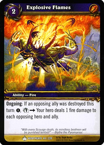 WRATHGATE 044 / 220 Explosive Flames comune -NEAR MINT-