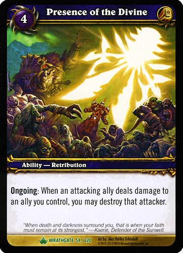 WRATHGATE 054 / 220 Presence of the Divine non comune -NEAR MINT-