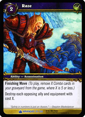 WRATHGATE 070 / 220 Raze rara -NEAR MINT-