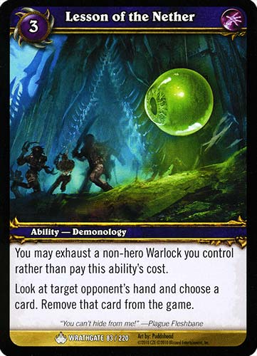 WRATHGATE 083 / 220 Lesson of the Nether comune -NEAR MINT-