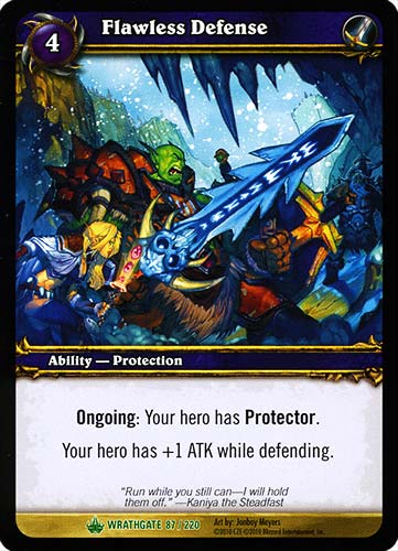 WRATHGATE 087 / 220 Flawless Defense non comune -NEAR MINT-