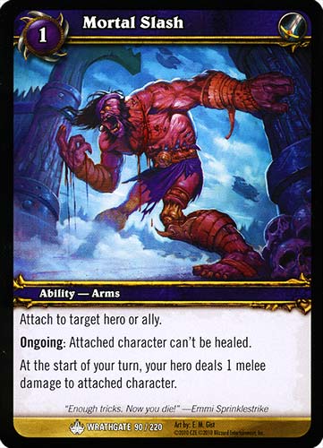 WRATHGATE 090 / 220 Mortal Slash comune -NEAR MINT-