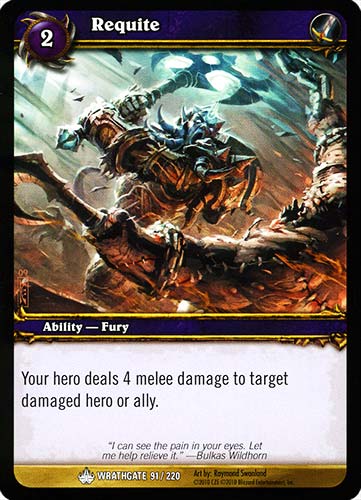 WRATHGATE 091 / 220 Requite comune -NEAR MINT-