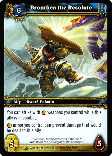 WRATHGATE 111 / 220 Bronthea the Resolute non comune -NEAR MINT-