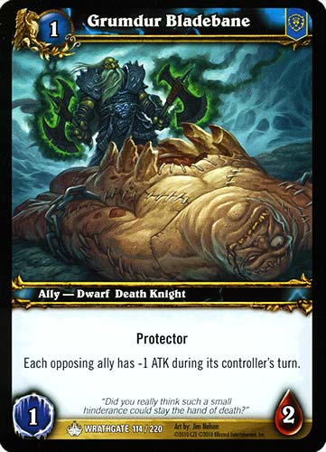 WRATHGATE 114 / 220 Grumdur Bladebane comune -NEAR MINT-