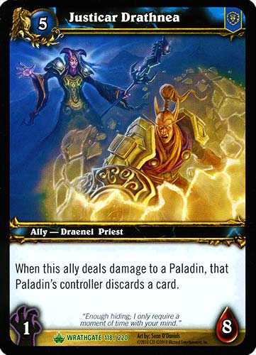 WRATHGATE 118 / 220 Justicar Drathnea non comune -NEAR MINT-