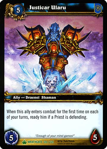 WRATHGATE 120 / 220 Justicar Ularu non comune -NEAR MINT-