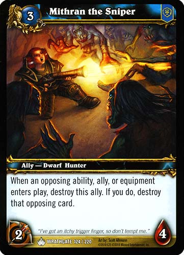 WRATHGATE 124 / 220 Mithran the Sniper comune -NEAR MINT-