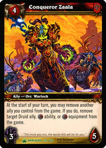 WRATHGATE 135 / 220 Conqueror Zaala non comune -NEAR MINT-