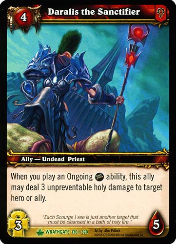 WRATHGATE 136 / 220 Daralis the Sanctifier non comune -NEAR MINT-