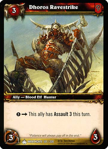 WRATHGATE 137 / 220 Dhoros Ravenstrike comune -NEAR MINT-