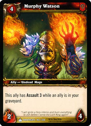 WRATHGATE 142 / 220 Murphy Watson comune -NEAR MINT-