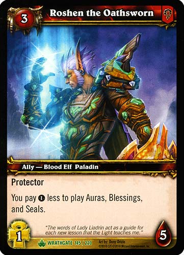 WRATHGATE 145 / 220 Roshen the Oathsworn non comune -NEAR MINT-