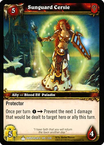 WRATHGATE 149 / 220 Sunguard Cersie comune -NEAR MINT-