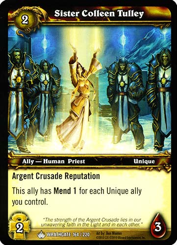 WRATHGATE 164 / 220 Sister Colleen Tulley comune -NEAR MINT-