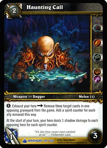 WRATHGATE 191 / 220 Haunting Call rara -NEAR MINT-