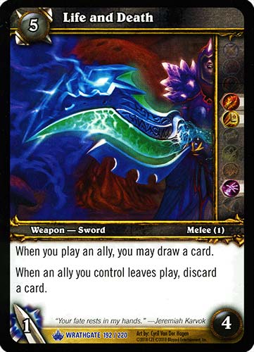 WRATHGATE 192 / 220 Life and Death rara -NEAR MINT-